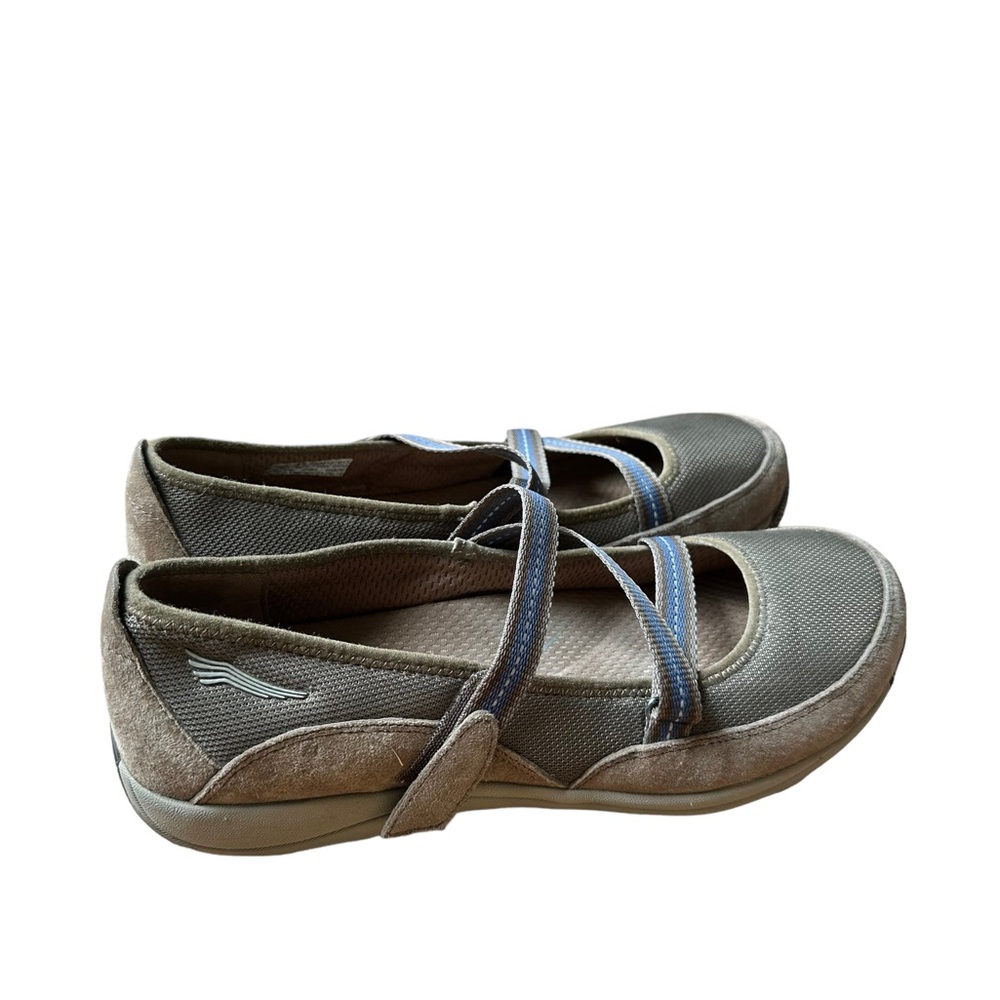 Dansko Women's Hazel Slip-On Strappy Sneaker Taupe Suede Size: 40( 9.5-10)